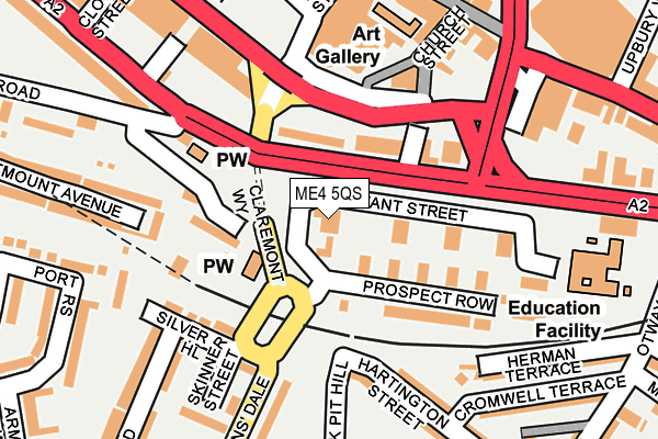 ME4 5QS map - OS OpenMap – Local (Ordnance Survey) ME4 5QS map - OS OpenMap – Local (Ordnance Survey)