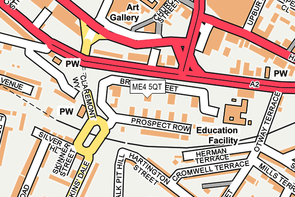 ME4 5QT map - OS OpenMap – Local (Ordnance Survey) ME4 5QT map - OS OpenMap – Local (Ordnance Survey)