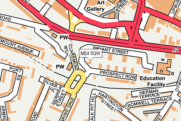ME4 5QW map - OS OpenMap – Local (Ordnance Survey) ME4 5QW map - OS OpenMap – Local (Ordnance Survey)