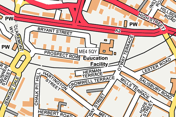 ME4 5QY map - OS OpenMap – Local (Ordnance Survey) ME4 5QY map - OS OpenMap – Local (Ordnance Survey)