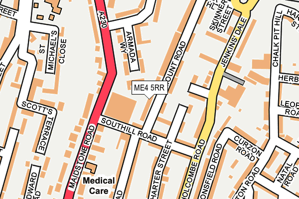 ME4 5RR map - OS OpenMap – Local (Ordnance Survey) ME4 5RR map - OS OpenMap – Local (Ordnance Survey)
