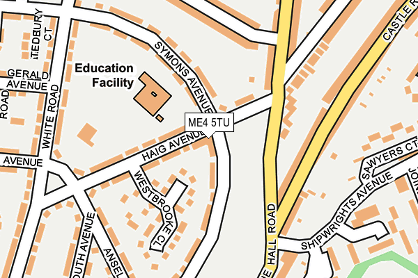 ME4 5TU map - OS OpenMap – Local (Ordnance Survey) ME4 5TU map - OS OpenMap – Local (Ordnance Survey)