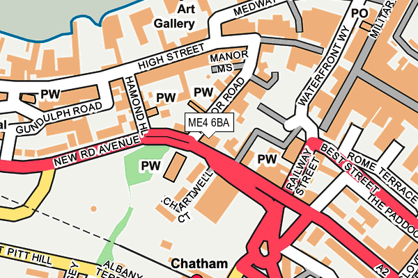 ME4 6BA map - OS OpenMap – Local (Ordnance Survey) ME4 6BA map - OS OpenMap – Local (Ordnance Survey)