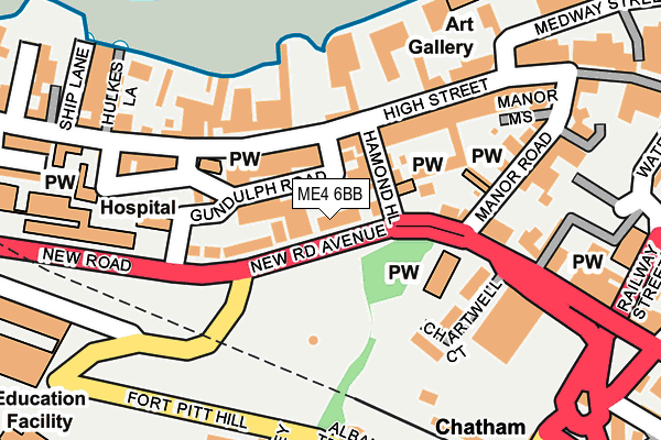 ME4 6BB map - OS OpenMap – Local (Ordnance Survey)