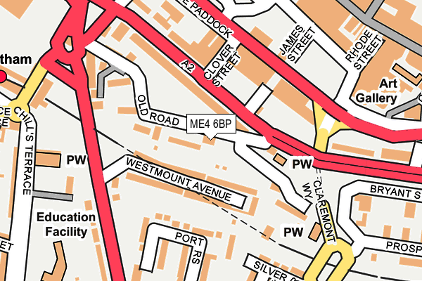 ME4 6BP map - OS OpenMap – Local (Ordnance Survey)