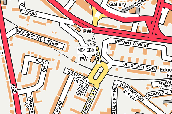 ME4 6BX map - OS OpenMap – Local (Ordnance Survey)