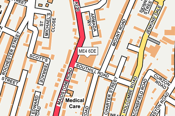 ME4 6DE map - OS OpenMap – Local (Ordnance Survey) ME4 6DE map - OS OpenMap – Local (Ordnance Survey)