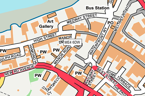 ME4 6DW map - OS OpenMap – Local (Ordnance Survey) ME4 6DW map - OS OpenMap – Local (Ordnance Survey)