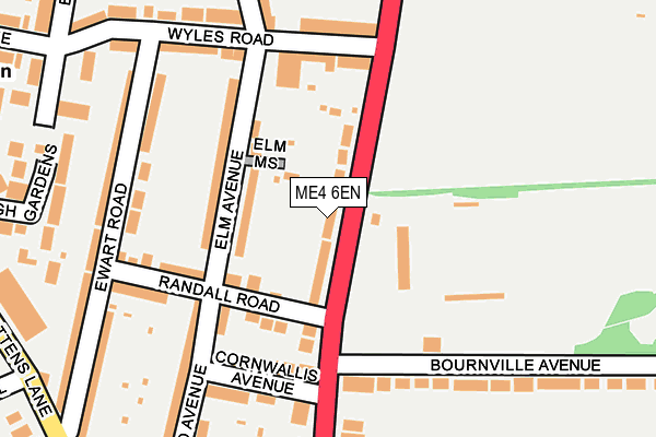 ME4 6EN map - OS OpenMap – Local (Ordnance Survey)