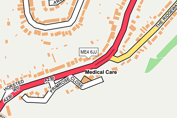 ME4 6JJ map - OS OpenMap – Local (Ordnance Survey) ME4 6JJ map - OS OpenMap – Local (Ordnance Survey)