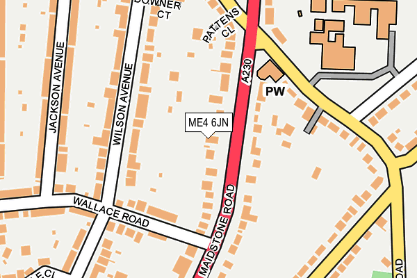 ME4 6JN map - OS OpenMap – Local (Ordnance Survey) ME4 6JN map - OS OpenMap – Local (Ordnance Survey)