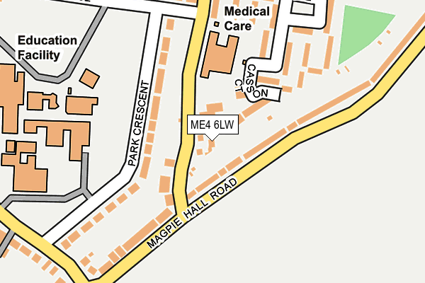 ME4 6LW map - OS OpenMap – Local (Ordnance Survey) ME4 6LW map - OS OpenMap – Local (Ordnance Survey)