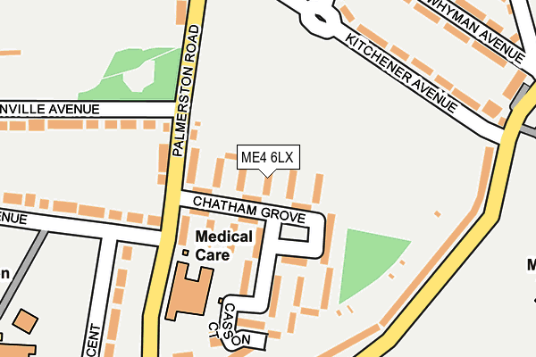 ME4 6LX map - OS OpenMap – Local (Ordnance Survey) ME4 6LX map - OS OpenMap – Local (Ordnance Survey)