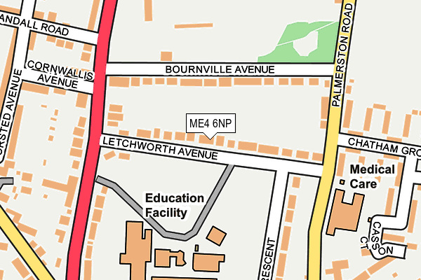 ME4 6NP map - OS OpenMap – Local (Ordnance Survey) ME4 6NP map - OS OpenMap – Local (Ordnance Survey)