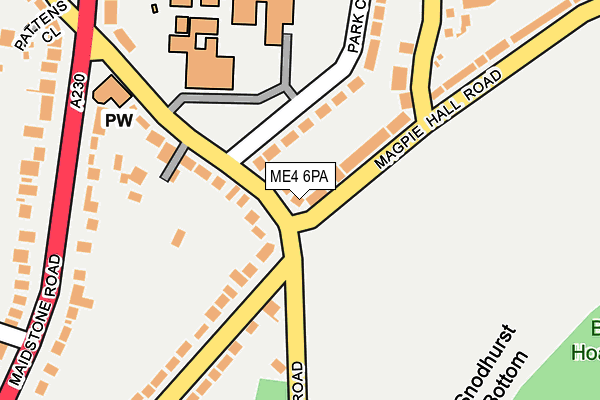 ME4 6PA map - OS OpenMap – Local (Ordnance Survey) ME4 6PA map - OS OpenMap – Local (Ordnance Survey)