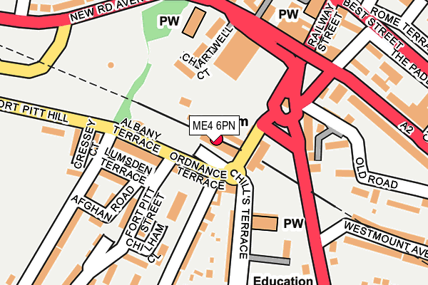 ME4 6PN map - OS OpenMap – Local (Ordnance Survey) ME4 6PN map - OS OpenMap – Local (Ordnance Survey)