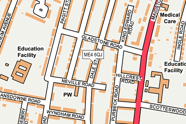 ME4 6QJ map - OS OpenMap – Local (Ordnance Survey)