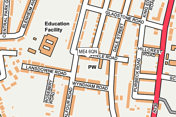 ME4 6QN map - OS OpenMap – Local (Ordnance Survey)