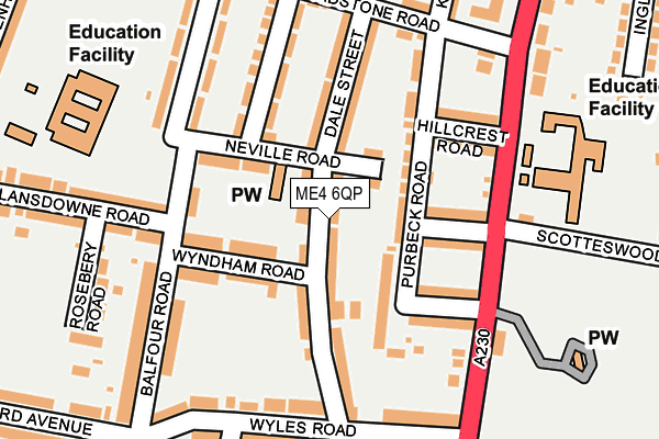 ME4 6QP map - OS OpenMap – Local (Ordnance Survey) ME4 6QP map - OS OpenMap – Local (Ordnance Survey)