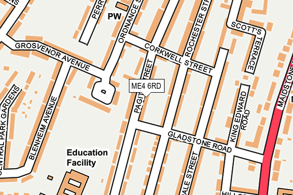 ME4 6RD map - OS OpenMap – Local (Ordnance Survey)