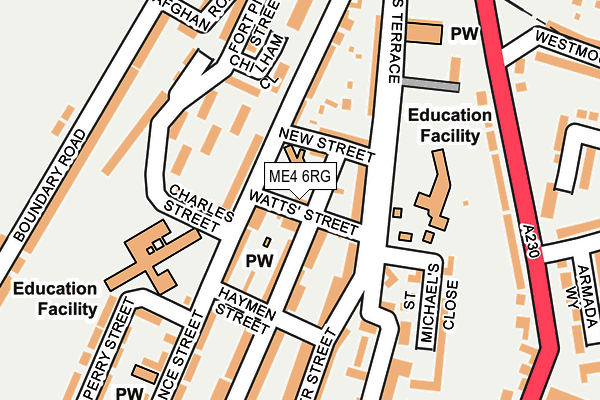 ME4 6RG map - OS OpenMap – Local (Ordnance Survey) ME4 6RG map - OS OpenMap – Local (Ordnance Survey)