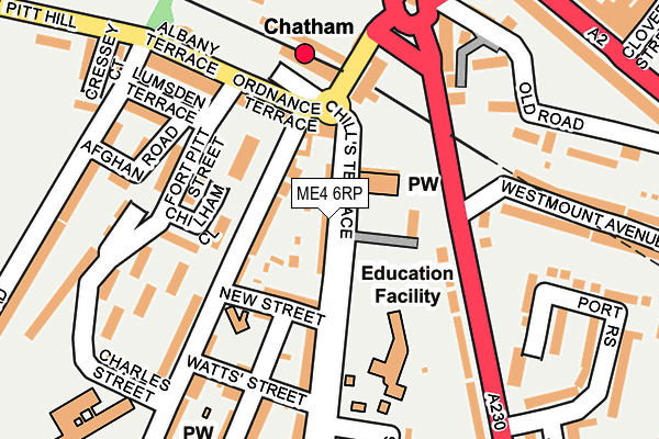 ME4 6RP map - OS OpenMap – Local (Ordnance Survey) ME4 6RP map - OS OpenMap – Local (Ordnance Survey)