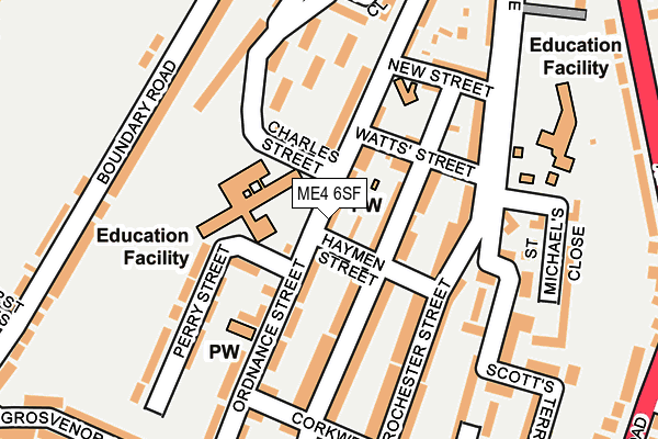 ME4 6SF map - OS OpenMap – Local (Ordnance Survey)