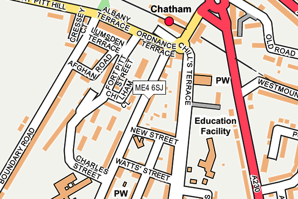 ME4 6SJ map - OS OpenMap – Local (Ordnance Survey)