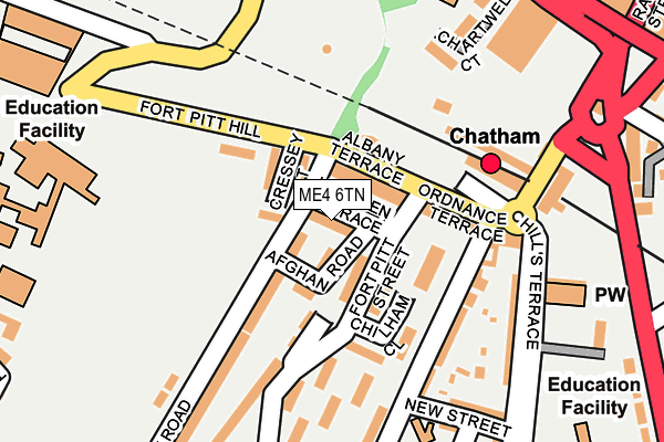 ME4 6TN map - OS OpenMap – Local (Ordnance Survey) ME4 6TN map - OS OpenMap – Local (Ordnance Survey)