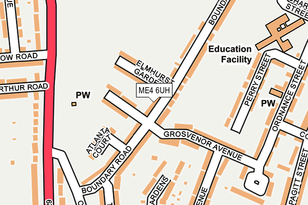 ME4 6UH map - OS OpenMap – Local (Ordnance Survey)