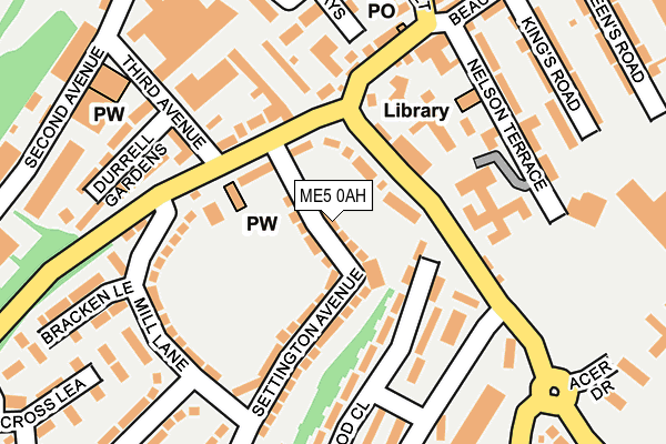 ME5 0AH map - OS OpenMap – Local (Ordnance Survey) ME5 0AH map - OS OpenMap – Local (Ordnance Survey)