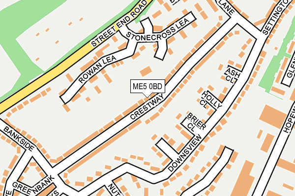 ME5 0BD map - OS OpenMap – Local (Ordnance Survey) ME5 0BD map - OS OpenMap – Local (Ordnance Survey)