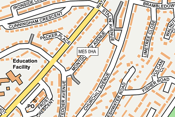 ME5 0HA map - OS OpenMap – Local (Ordnance Survey) ME5 0HA map - OS OpenMap – Local (Ordnance Survey)