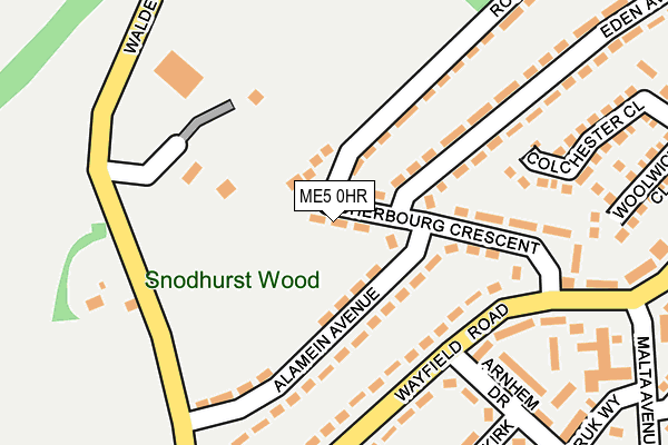 ME5 0HR map - OS OpenMap – Local (Ordnance Survey) ME5 0HR map - OS OpenMap – Local (Ordnance Survey)