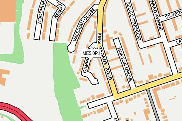 ME5 0PJ map - OS OpenMap – Local (Ordnance Survey) ME5 0PJ map - OS OpenMap – Local (Ordnance Survey)