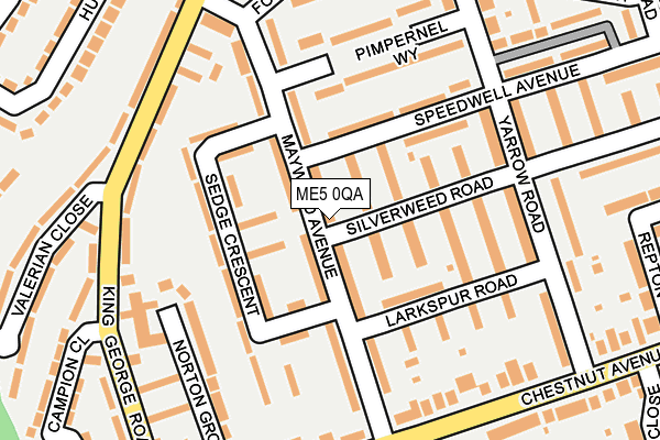 ME5 0QA map - OS OpenMap – Local (Ordnance Survey) ME5 0QA map - OS OpenMap – Local (Ordnance Survey)
