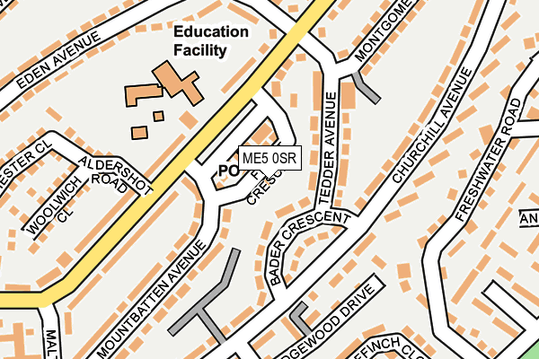 ME5 0SR map - OS OpenMap – Local (Ordnance Survey) ME5 0SR map - OS OpenMap – Local (Ordnance Survey)