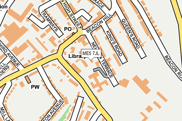 ME5 7JL map - OS OpenMap – Local (Ordnance Survey) ME5 7JL map - OS OpenMap – Local (Ordnance Survey)