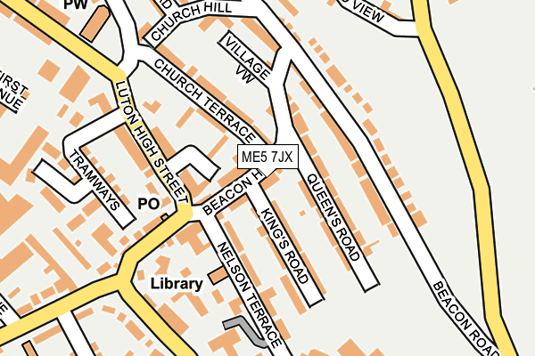 ME5 7JX map - OS OpenMap – Local (Ordnance Survey) ME5 7JX map - OS OpenMap – Local (Ordnance Survey)