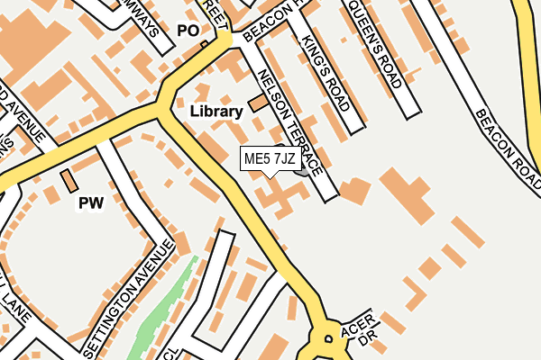 ME5 7JZ map - OS OpenMap – Local (Ordnance Survey) ME5 7JZ map - OS OpenMap – Local (Ordnance Survey)