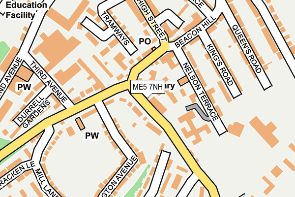 ME5 7NH map - OS OpenMap – Local (Ordnance Survey)