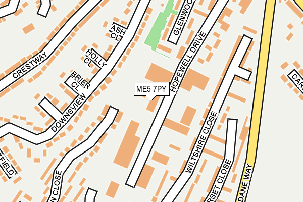 ME5 7PY map - OS OpenMap – Local (Ordnance Survey) ME5 7PY map - OS OpenMap – Local (Ordnance Survey)