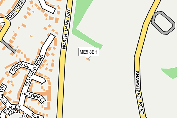 ME5 8EH map - OS OpenMap – Local (Ordnance Survey) ME5 8EH map - OS OpenMap – Local (Ordnance Survey)