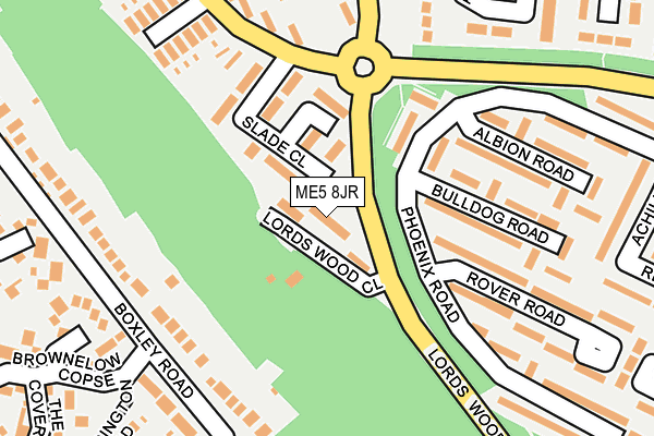 ME5 8JR map - OS OpenMap – Local (Ordnance Survey) ME5 8JR map - OS OpenMap – Local (Ordnance Survey)