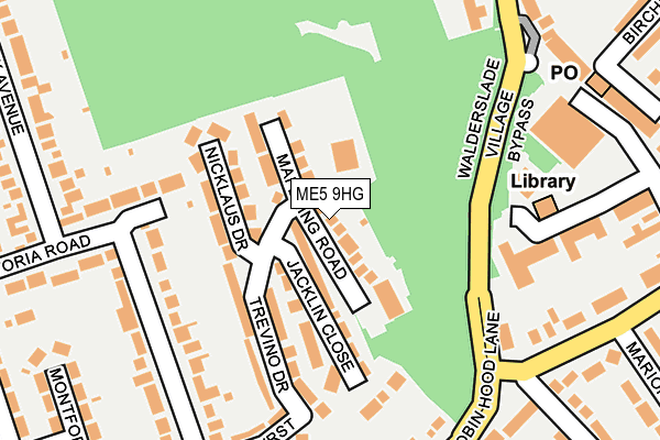 ME5 9HG map - OS OpenMap – Local (Ordnance Survey)