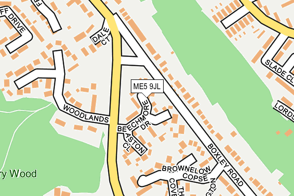 ME5 9JL map - OS OpenMap – Local (Ordnance Survey) ME5 9JL map - OS OpenMap – Local (Ordnance Survey)