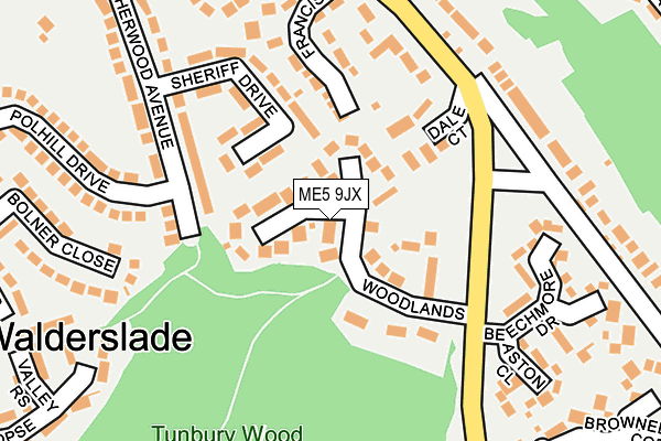ME5 9JX map - OS OpenMap – Local (Ordnance Survey) ME5 9JX map - OS OpenMap – Local (Ordnance Survey)