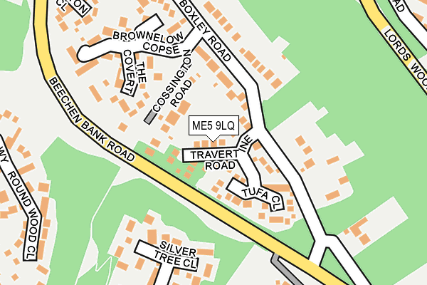 ME5 9LQ map - OS OpenMap – Local (Ordnance Survey) ME5 9LQ map - OS OpenMap – Local (Ordnance Survey)