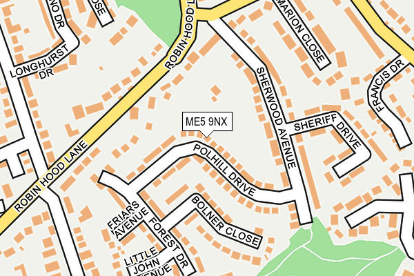 ME5 9NX map - OS OpenMap – Local (Ordnance Survey) ME5 9NX map - OS OpenMap – Local (Ordnance Survey)