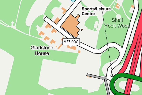 ME5 9QG map - OS OpenMap – Local (Ordnance Survey) ME5 9QG map - OS OpenMap – Local (Ordnance Survey)